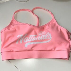 Bright Coral UCA Nationals Sports Bra